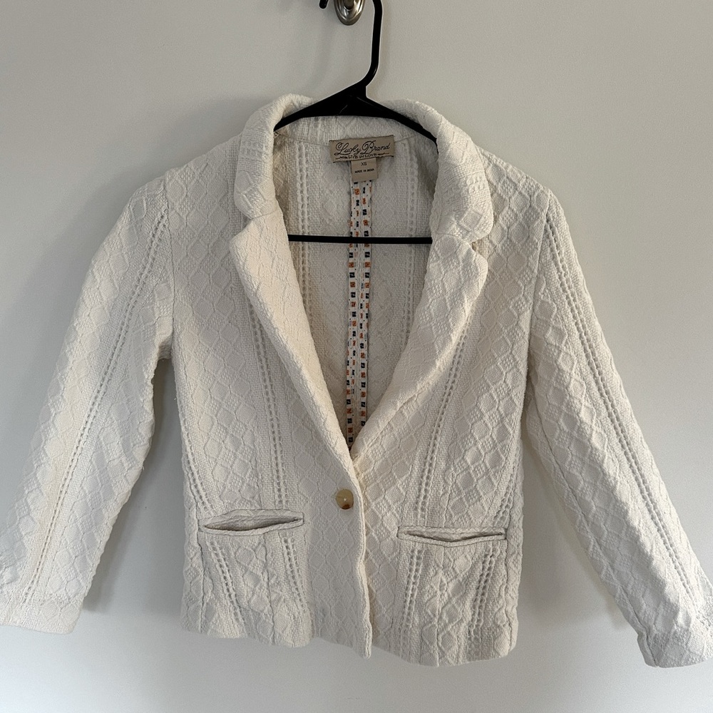 Lucky Brand knit blazer